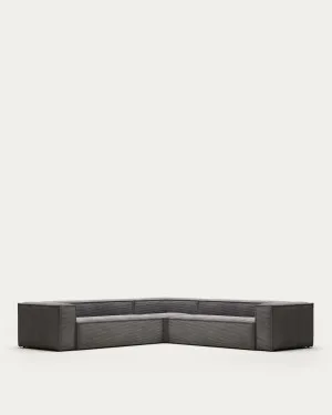 Blok 6-seater corner sofa thick grey corduroy 320 x 320 cm by null, a Sofas for sale on Style Sourcebook