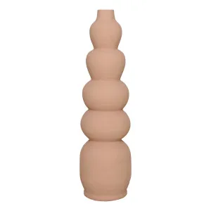 Ripple Sculptural Vase 19.5x74.5cm in Sand by OZ Design, a Vases & Jars for sale on Style Sourcebook