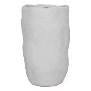 Faye Vase Medium 21x35.5cm in White by OZ Design, a Vases & Jars for sale on Style Sourcebook