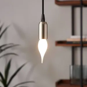 Eglo 4W E14 LED Frosted Warm White Decorative Flame Tip Candle Globe White by Eglo, a Spotlights for sale on Style Sourcebook