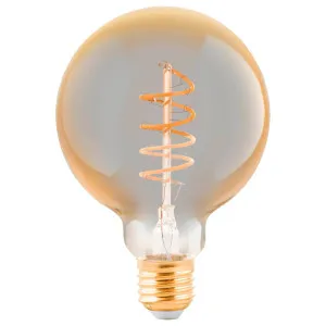 Eglo 4W E27 Dimmable LED Amber Sphere Globe Medium by Eglo, a Spotlights for sale on Style Sourcebook