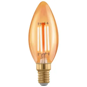 Eglo 4W E14 Dimmable LED Extra Warm White Decorative Candle Globe Gold by Eglo, a Spotlights for sale on Style Sourcebook