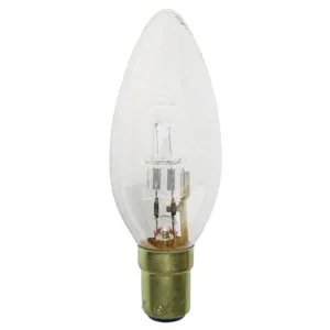 28W Candle Halogen Energy Saving Globe Small Bayonet Cap (SBC) Clear by Compact Lamps Australia, a Spotlights for sale on Style Sourcebook