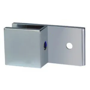 Boston Wall to Glass 180 Degree Clamp with Leg Brushed Gun Metal by Estelle, a Bathroom Fixtures for sale on Style Sourcebook