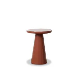 Leandro Outdoor Side Table - Clay Gloss - Mocka by Mocka., a Side Table for sale on Style Sourcebook