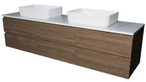 Ashton Vanity 1800mm Double WG Basins SilkSurface AC Top Wall hung by Timberline, a Vanities for sale on Style Sourcebook