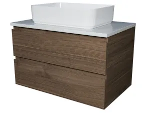 Ashton Vanity 750mm Centre WG Basin SilkSurface AC Top Wall hung by Timberline, a Vanities for sale on Style Sourcebook