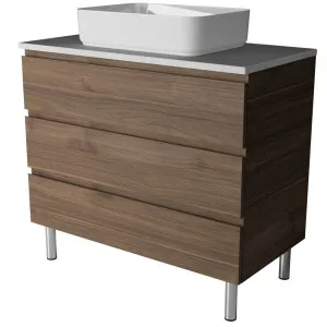 Ashton Vanity 900mm Centre WG Basin SilkSurface AC Top On Legs by Timberline, a Vanities for sale on Style Sourcebook