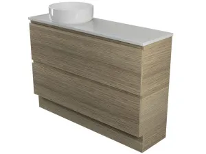 Billie Vanity 1200mm Left WG Basin SilkSurface AC Top Floor standing by Timberline, a Vanities for sale on Style Sourcebook