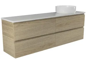 Billie Vanity 1500mm Right WG Basin SilkSurface AC Top Wall hung by Timberline, a Vanities for sale on Style Sourcebook
