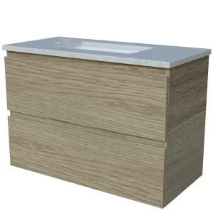 Billie Vanity 750mm Centre WG Basin SilkSurface UC Top Wall hung by Timberline, a Vanities for sale on Style Sourcebook