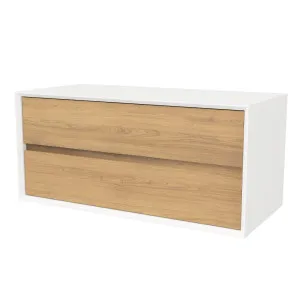 Embrace Vanity 1050mm Centre Bowl SilkSurface Surround WG AC Top Wall hung by Timberline, a Vanities for sale on Style Sourcebook