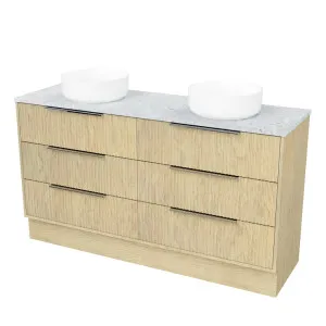 Emmett Vanity 1500mm Double WG Basins SilkSurface AC Top Floorstanding by Timberline, a Vanities for sale on Style Sourcebook