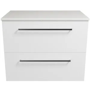 Henley Vanity 750mm Centre WG Basin SilkSurface AC Top Wall hung by Timberline, a Vanities for sale on Style Sourcebook