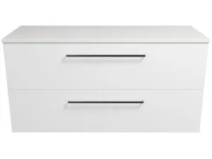 Henley Vanity 1200mm Centre WG Basin SilkSurface AC Top Wall hung by Timberline, a Vanities for sale on Style Sourcebook