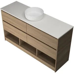 Kansas Vanity 1500mm Centre WG Basin SilkSurface AC Top Floor standing by Timberline, a Vanities for sale on Style Sourcebook