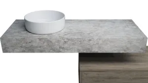 Milan Cabinet   Floating Top 1200mm Left WG Basin SilkSurface 140mm Bailey AC Top Wall hung by Timberline, a Vanities for sale on Style Sourcebook