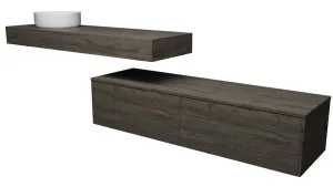 Milan Cabinet   Floating Top 1500mm Left Bowl 140mm Laminate Top Wall hung by Timberline, a Vanities for sale on Style Sourcebook