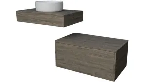 Milan Cabinet   Floating Top 750mm Centre Bowl 140mm Laminate Top Wall hung by Timberline, a Vanities for sale on Style Sourcebook