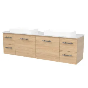 Nevada Vanity 1800mm Double WG Basins SilkSurface AC Top Wall hung by Timberline, a Vanities for sale on Style Sourcebook