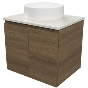Nevada Vanity 600mm Centre WG Basin SilkSurface AC Top Wall hung by Timberline, a Vanities for sale on Style Sourcebook
