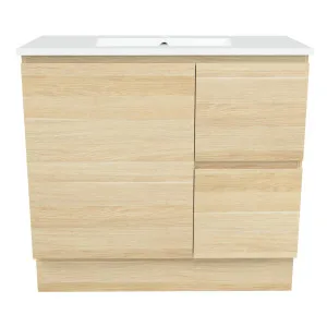 Nevada Vanity 900mm Centre Bowl Alpha Top Floor standing by Timberline, a Vanities for sale on Style Sourcebook