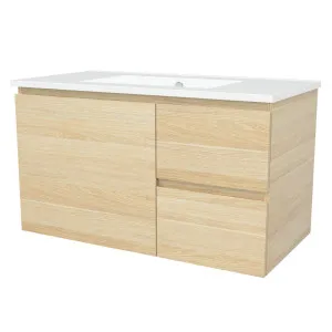 Nevada Vanity 900mm Centre Bowl Alpha Top Wall hung by Timberline, a Vanities for sale on Style Sourcebook