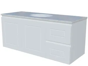 Nevada Classic Vanity 1200mm Centre WG Basin SilkSurface UC Top Wall hung by Timberline, a Vanities for sale on Style Sourcebook