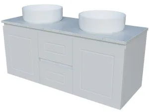 Nevada Classic Vanity 1200mm Double WG Basins SilkSurface AC Top Wall hung by Timberline, a Vanities for sale on Style Sourcebook