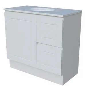 Nevada Classic Vanity 900mm Centre WG Basin SilkSurface UC Top Floor standing by Timberline, a Vanities for sale on Style Sourcebook