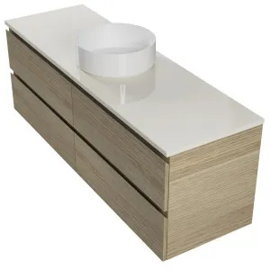Nevada Plus Vanity 1500mm Centre WG Basin SilkSurface AC Top Wall hung by Timberline, a Vanities for sale on Style Sourcebook