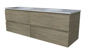 Nevada Plus Vanity 1500mm Double WG Basins SilkSurface UC Top Wall hung by Timberline, a Vanities for sale on Style Sourcebook