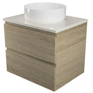 Nevada Plus Vanity 600mm Centre WG Basin SilkSurface AC Top Wall hung by Timberline, a Vanities for sale on Style Sourcebook