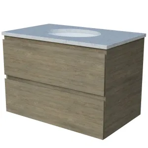 Nevada Plus Vanity 750mm Centre WG Basin SilkSurface UC Top Wall hung by Timberline, a Vanities for sale on Style Sourcebook