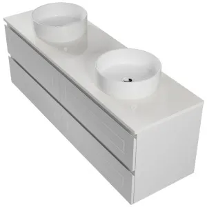 Nevada Plus Classic Vanity 1500mm Double WG Basins SilkSurface AC Top Wall hung by Timberline, a Vanities for sale on Style Sourcebook