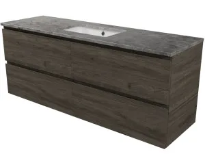Oxbow Vanity 1500mm Centre WG Basin SilkSurface UC Top Wall hung by Timberline, a Vanities for sale on Style Sourcebook