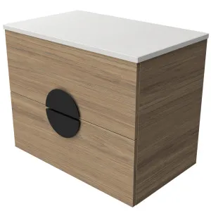 Oxbow Vanity 750mm Centre WG Basin SilkSurface AC Top Wall hung by Timberline, a Vanities for sale on Style Sourcebook
