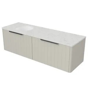 Saba Vanity 1500mm Left WG Basin SilkSurface UC Top Wall hung by Timberline, a Vanities for sale on Style Sourcebook