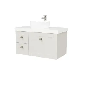 Victoria Vanity 900mm Centre WG Basin SilkSurface AC Top Wall hung by Timberline, a Vanities for sale on Style Sourcebook