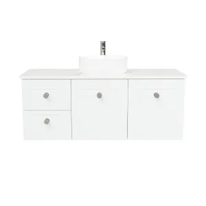 Victoria Vanity 1200mm Centre WG Basin SilkSurface AC Top Wall hung by Timberline, a Vanities for sale on Style Sourcebook