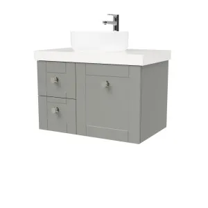 Victoria Vanity 750mm Centre WG Basin Freedom AC Top Wall hung by Timberline, a Vanities for sale on Style Sourcebook