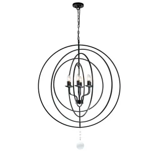 MDA Lighting Maxwell Modern 6 Light Orb Silhouette Pendant Black by MDA Lighting, a Pendant Lighting for sale on Style Sourcebook