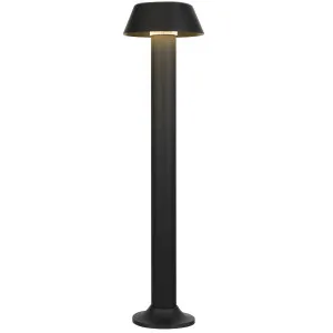 Telbix Pyrus Minimalist Black LED Outdoor Bollard Light in Refined Sand Finish Black by Telbix, a Outdoor Lighting for sale on Style Sourcebook