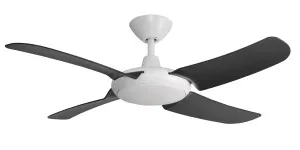 Hunter Pacific Icon 48? DC White Modular WiFi Ceiling Fan with Remote Black by Hunter Pacific, a Ceiling Fans for sale on Style Sourcebook