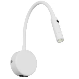 Telbix Solio Modern Minimalist Adjustable Tubular LED Wall Light White by Telbix, a Wall Lighting for sale on Style Sourcebook