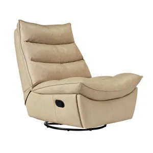 Lusitano Recliner Chair - Cappuccino Cream Leather by CAFE Lighting & Living, a Chairs for sale on Style Sourcebook