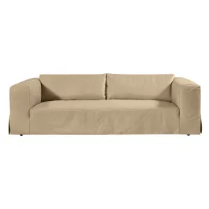 Pomona 3 Seater Sofa - Cappuccino Cream Leather by CAFE Lighting & Living, a Sofas for sale on Style Sourcebook