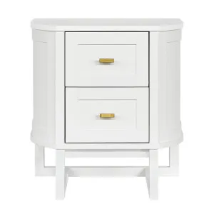 Theodore Bedside Table - Small White by CAFE Lighting & Living, a Bedside Tables for sale on Style Sourcebook