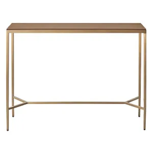Chloe Timber Console Table - Large Gold by CAFE Lighting & Living, a Console Table for sale on Style Sourcebook