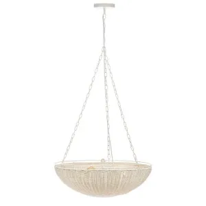 Cali Rattan Pendant - White by CAFE Lighting & Living, a Pendant Lighting for sale on Style Sourcebook